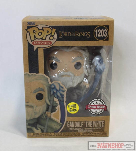 Funko Pop! Movies The Lord of The Rings Gandalf The White Vinyl Figure ~ In Box Carousel 2
