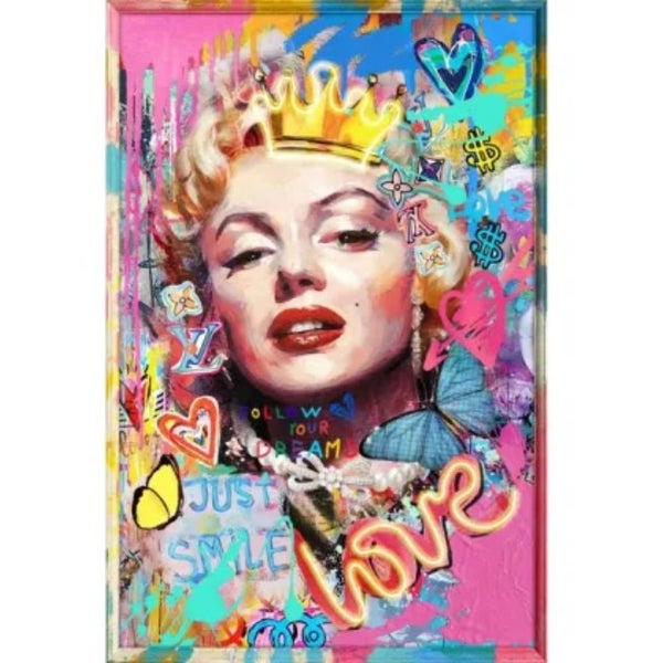 Marilyn Pop Wall Art with Neon Lights Carousel 1