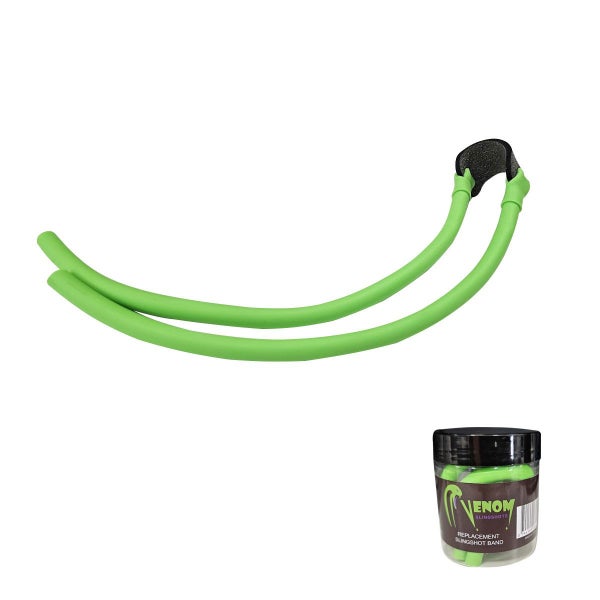 Venom Slingshot Band & Green 12mm Clay Ball Pellets 210 Pack Carousel 2