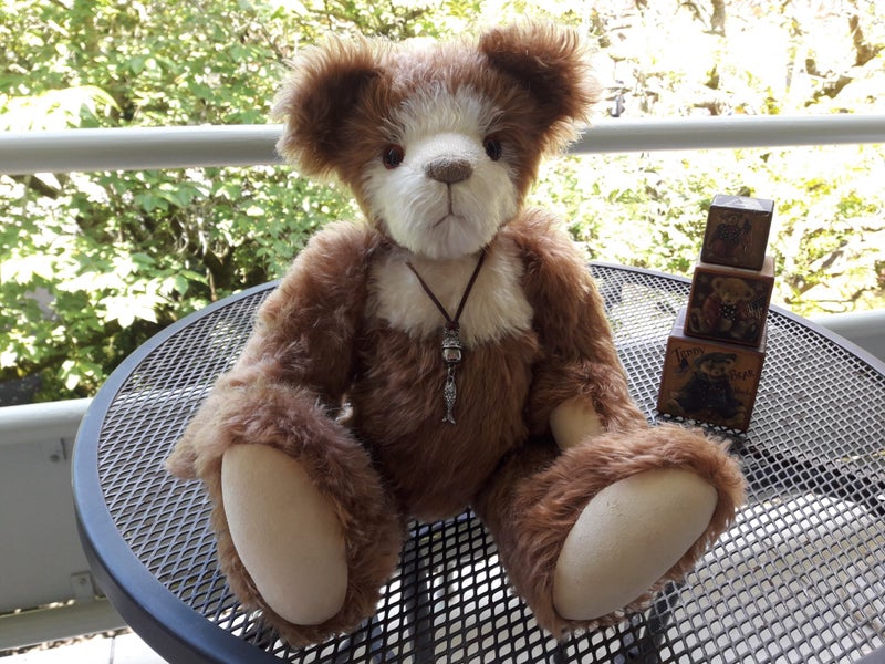 DRIFTWOOD BEAR ONE OF A KIND BY JACCY THOMAS AWARD WINNING ARTIST MOHAIR Carousel 2