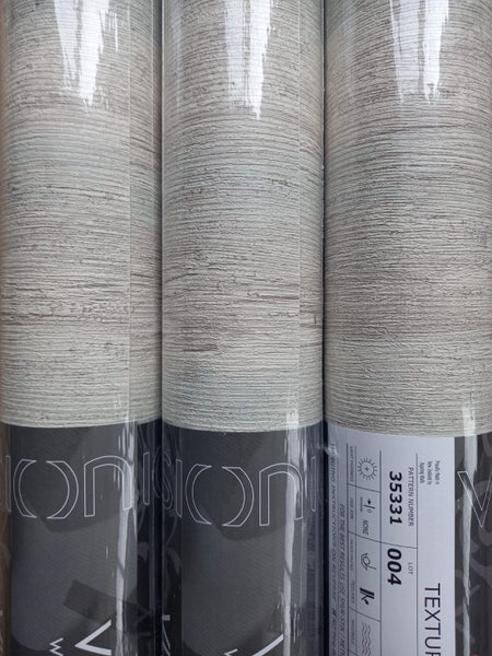 Wallpaper. Crackled Paint - Grey, Brown & Pale Blue. #35331 Lot 004. PTP. Carousel 1