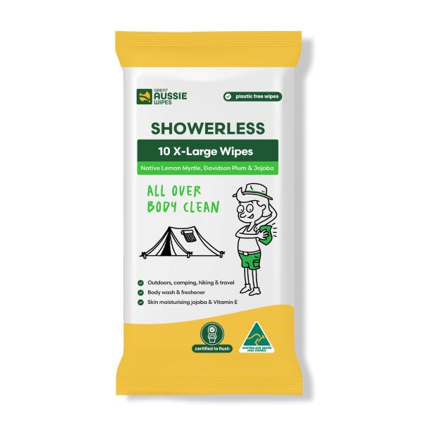 Great Aussie Wipes Showerless Wipes 10 Pack Carousel 1