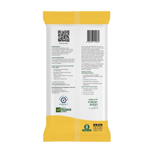 Great Aussie Wipes Showerless Wipes 10 Pack Carousel 2