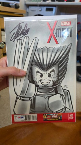 RARE STAN LEE SIGNED X-MEN #5 LEGO SKETCH VARIANT w/ COA64317399220225111
