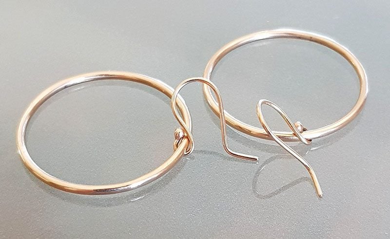 9ct Solid Gold Hoop Earrings Carousel 1