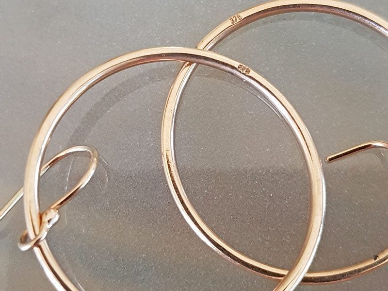 9ct Solid Gold Hoop Earrings Carousel 2