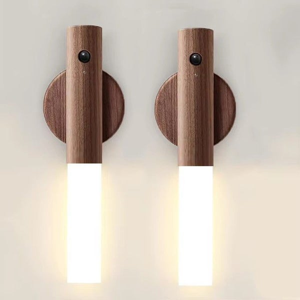 Intelligent Wooden Magnetic Suction Lamp LED Charging Night Light Carousel 2