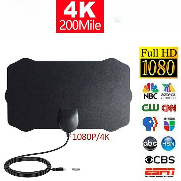 1080P Digital TV Antenna 200 Miles Range Signal Booster Amplifier HDTV Indoor Carousel 1