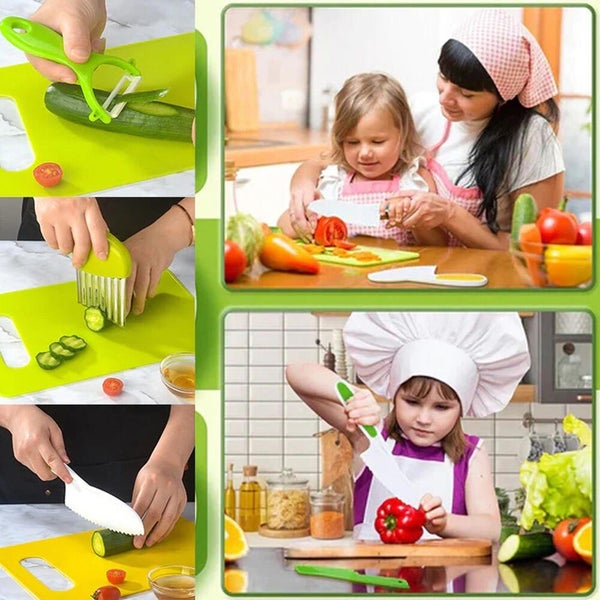 Kids Montessori Kitchen Tools Real-Toddler Safe Knives Set Perfect for Picnics Carousel 11
