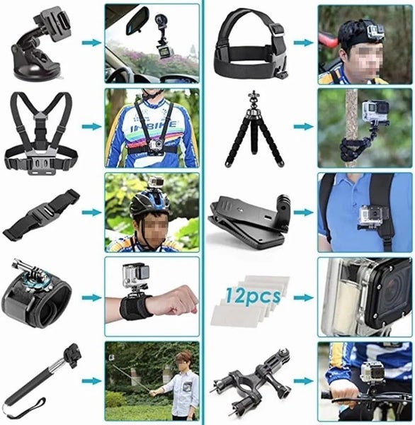 Gopro Accessories, 50-In-1 Action Camera Accessory Kit for GoPro Hero64507997714177113
