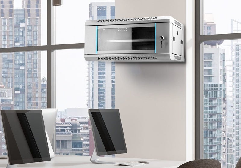 4U Network Server Cabinet Wall Mount Data Rack Enclosure 19 Inch Deep Carousel 1