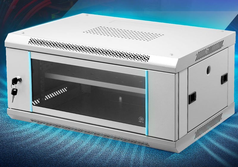 4U Network Server Cabinet Wall Mount Data Rack Enclosure 19 Inch Deep Carousel 2