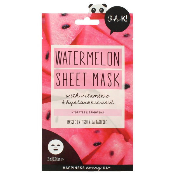 Oh K! Sheet Mask - Watermelon by Oh K! for Unisex - 1 Pc Mask Carousel 1