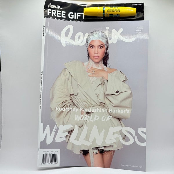 Remix Wellness Issue (Issue #124, Kourtney Kardashian Barker) with Free Mascara Carousel 1