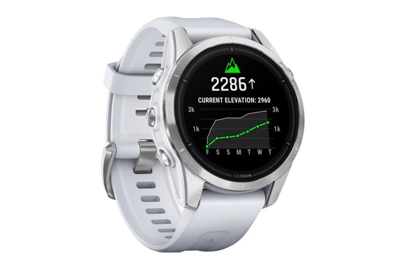 Garmin Epix Pro Gen 2 Smart Sports Watch (Silver with Whitestone Band, 42mm) Carousel 2