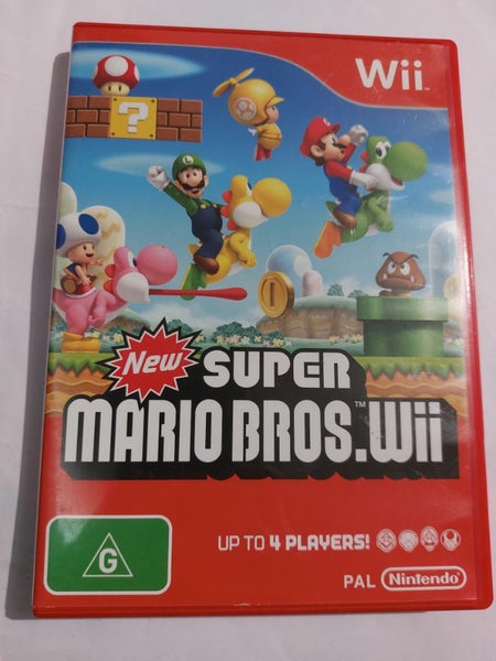 New Super Mario Bros. Wii (Nintendo, 2009) Complete w manual Carousel 1
