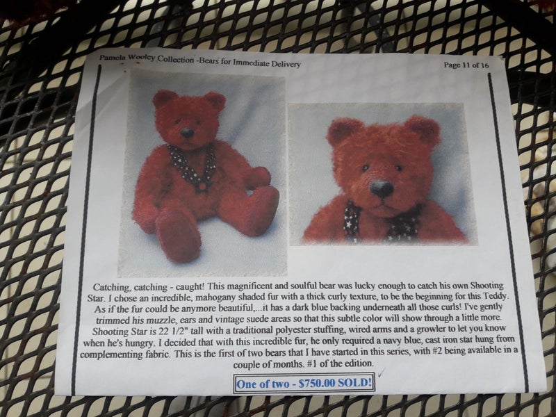 "SHOOTING STAR" #1/2 TEDDIES IN THIS LTD EDITION 22 1/2 INCHES (57.15CM) MOHAIR Carousel 8