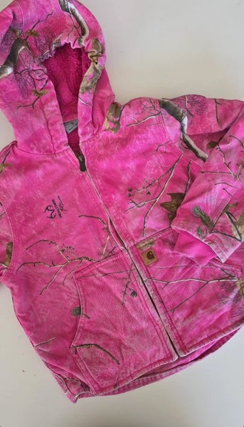 Pink Carhartt real tree jacket Size 6 Carousel 1