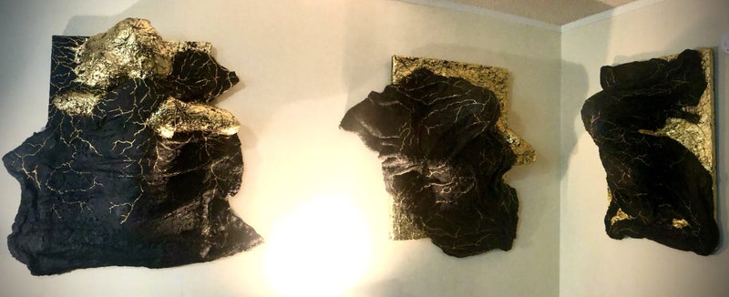 3 concrete sculptures Carousel 7