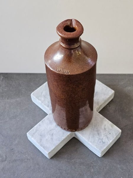Antique "Meeks Ink" 20oz Stoneware Bottle Circa.1886-1920's. Lovely Order. Carousel 8