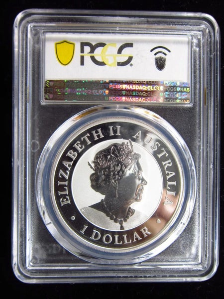 Australia 2022-P PCGS MS70 1 Oz Silver First Day Issue Kookaburra Coin Carousel 2