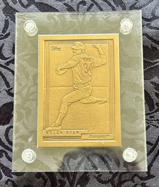 Nolan Ryan - HIGHLAND MINT, SOLID BRONZE, 1992 Topps Card art bar Carousel 2