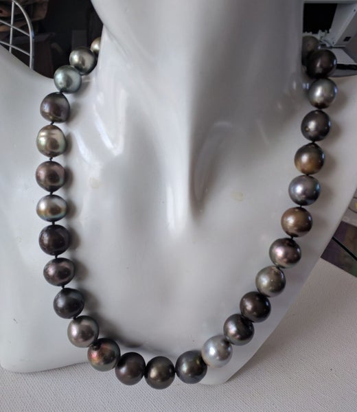Gorgeous 11-14.8mm Multi-Colour TAHITIAN Pearl Necklace Carousel 2