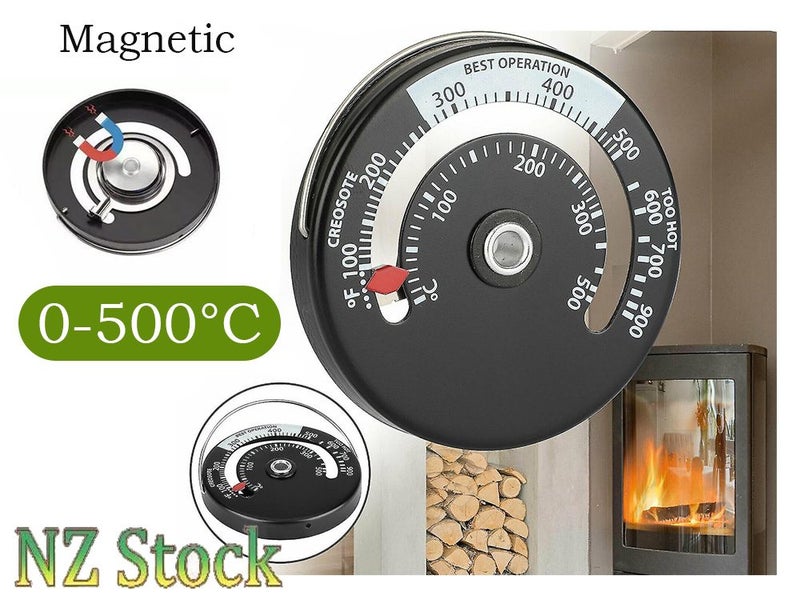 Magnetic Fireplace Stove Thermometer Carousel 1