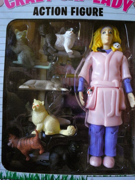 #* Hilarious "Crazy Cat Lady" - Action Figure (2014) NEW !! *# Carousel 2