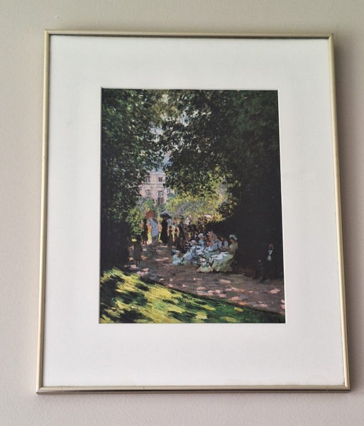+++ CLAUDE MONET " THE PARC MONCEAU " LITHOGRAPH/PRINT +++ Carousel 1