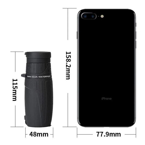 Eyeskey 10X25 Portable Monocular Binoculars Large-Field Low-Light Night Visio... Carousel 2