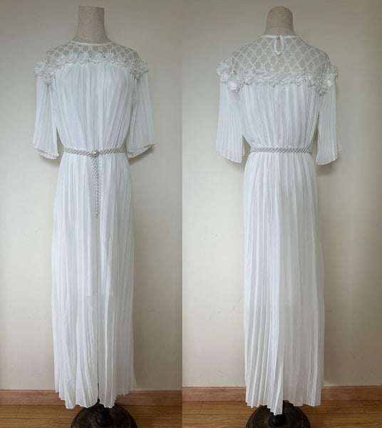Pleat Maxi Dress + Pearl Belt 3579920 Carousel 2