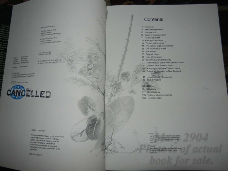 The Native Trees of New Zealand J T Salmon Carousel 2