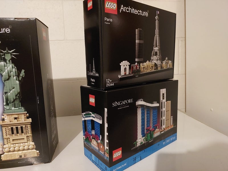 LEGO ARCHITECTURE- STATUE OF LIBERTY, SINGAPORE & PARIS (AfterPay Available)64332974199297113