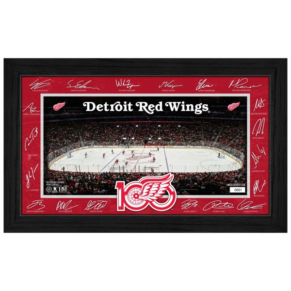 Detroit Red Wings 2025 NHL Signature Rink Frame Carousel 1