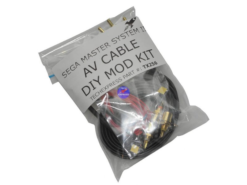 Sega Master System 2 Composite Audio Video AV RCA Cable DIY Mod upgrade Kit Carousel 2