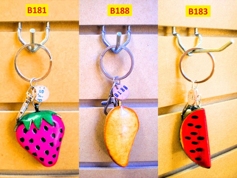 Bulk Wholesale Leather Keychains x 12 – Mix & Match Designs – Clearance Carousel 1