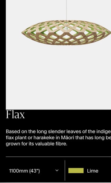 Priced for both (X2) “Flax” 800 & 1100w David Truebridge Light Fittings64480433663618112