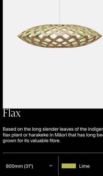 Priced for both (X2) “Flax” 800 & 1100w David Truebridge Light Fittings64480433663618111