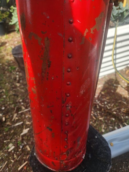 Simplex Antique brass fire extinguisher wormald Carousel 4