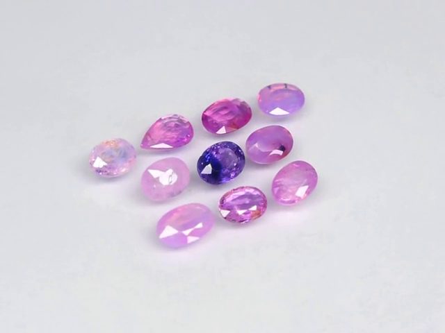 $1 RES * Buy Now $1,599.00 * 3.46ct 10pc Pear Oval SAPPHIRE Gemstone Loose64338675621889111