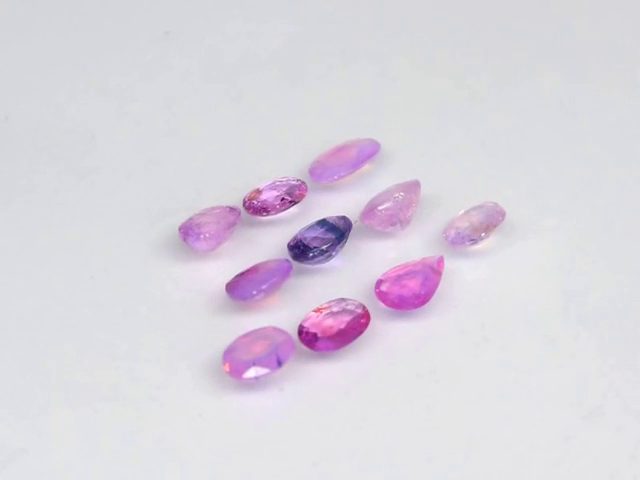 $1 RES * Buy Now $1,599.00 * 3.46ct 10pc Pear Oval SAPPHIRE Gemstone Loose64338675621889114