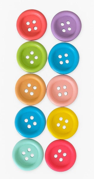 Cute Colourful Buttons 15mm x10 Carousel 1
