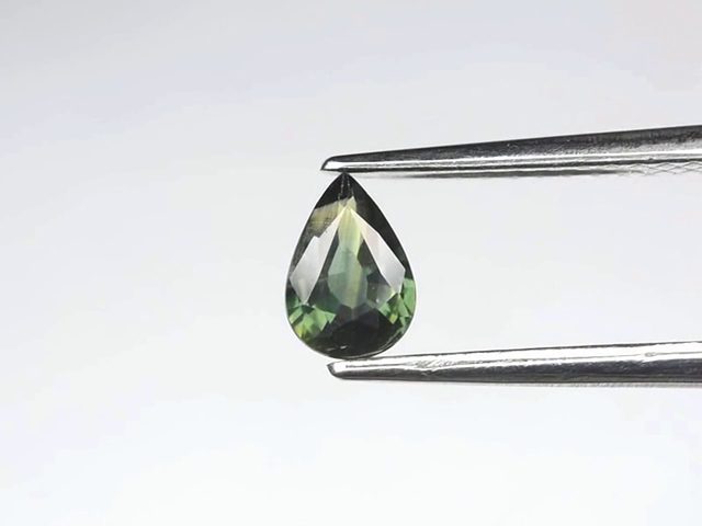 $1 RES * Buy Now $1,200.00 * 0.48ct UNHEATED Green Pear Sapphire Loose Gemstone64338890621826113