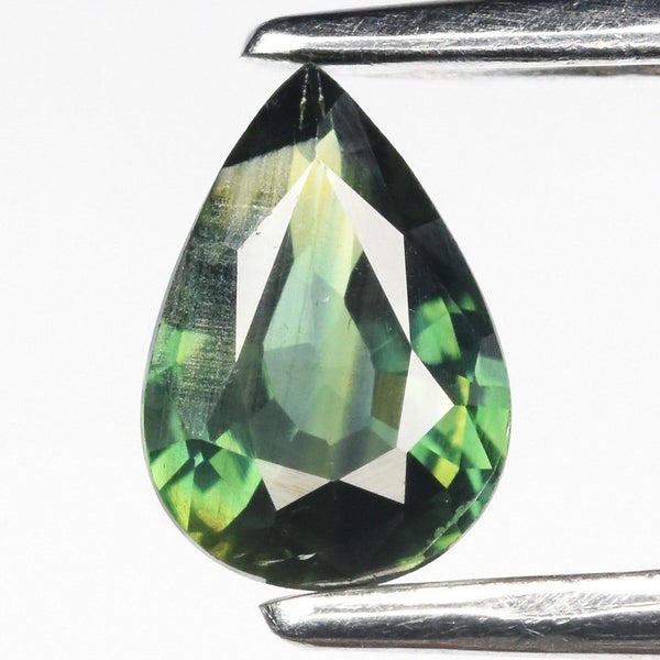 $1 RES * Buy Now $1,200.00 * 0.48ct UNHEATED Green Pear Sapphire Loose Gemstone64338890621826110