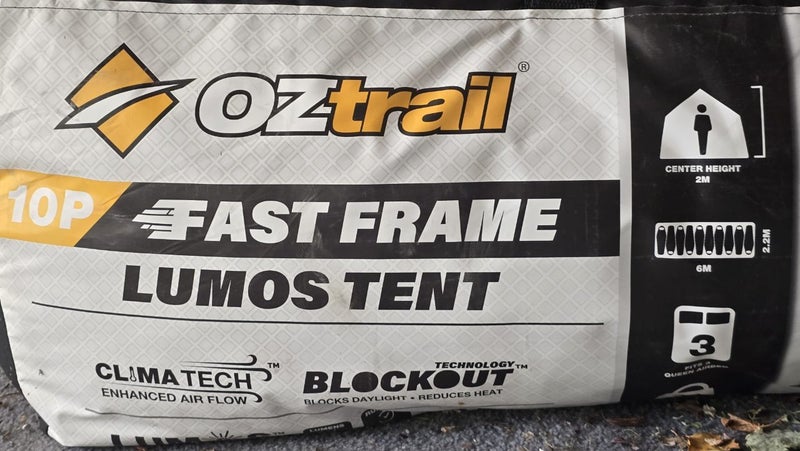 Oztrail Fast Frame BlockOut Lumos 3 Room 10P Tent64338905488769112