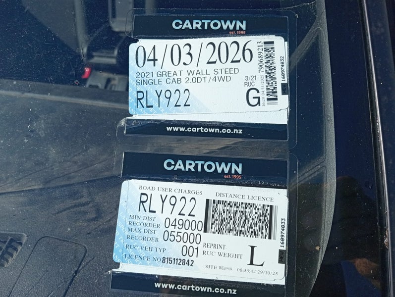 2021 GWM Steed Single Cab64339039295235111