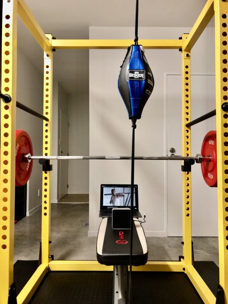 Power cage, weights, bench, olympic bar, dumbbells64339323256195110