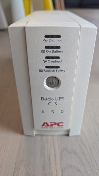 APC Back-UPS C S 650 UPS, needs new battery Carousel 1