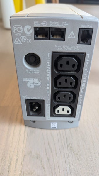 APC Back-UPS C S 650 UPS, needs new battery Carousel 2